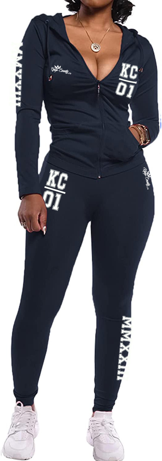 KC_01 MMXXIII WOMEN'S TWO PIECE TRACKSUIT SET