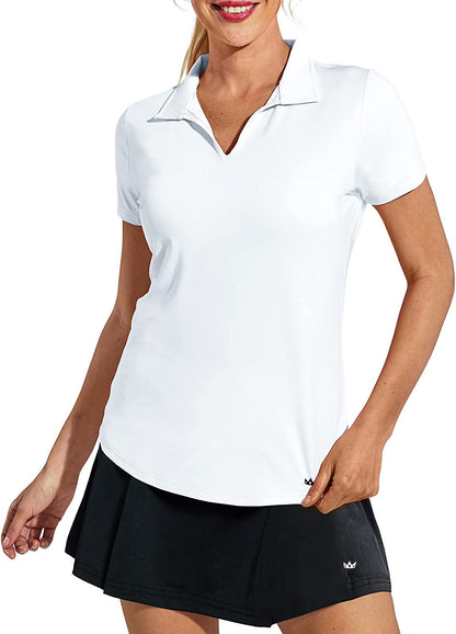 KC_WOMEN V NECK POLO